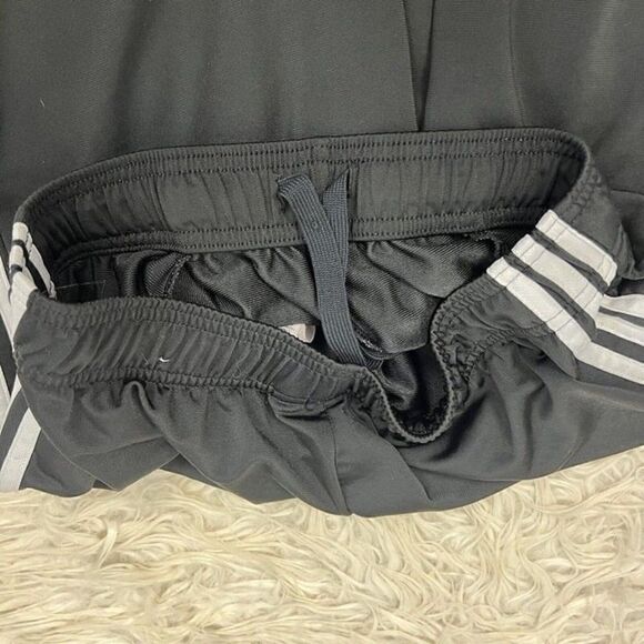 Adidas Men's Medium Essential Joggers Pants Black White Striped Sweatpants - Picture 5 of 11
